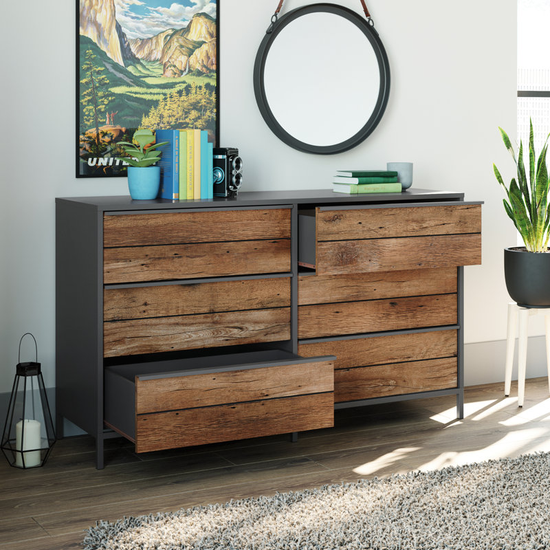 Steelside™ Anrey 6 Drawer Dresser & Reviews Wayfair